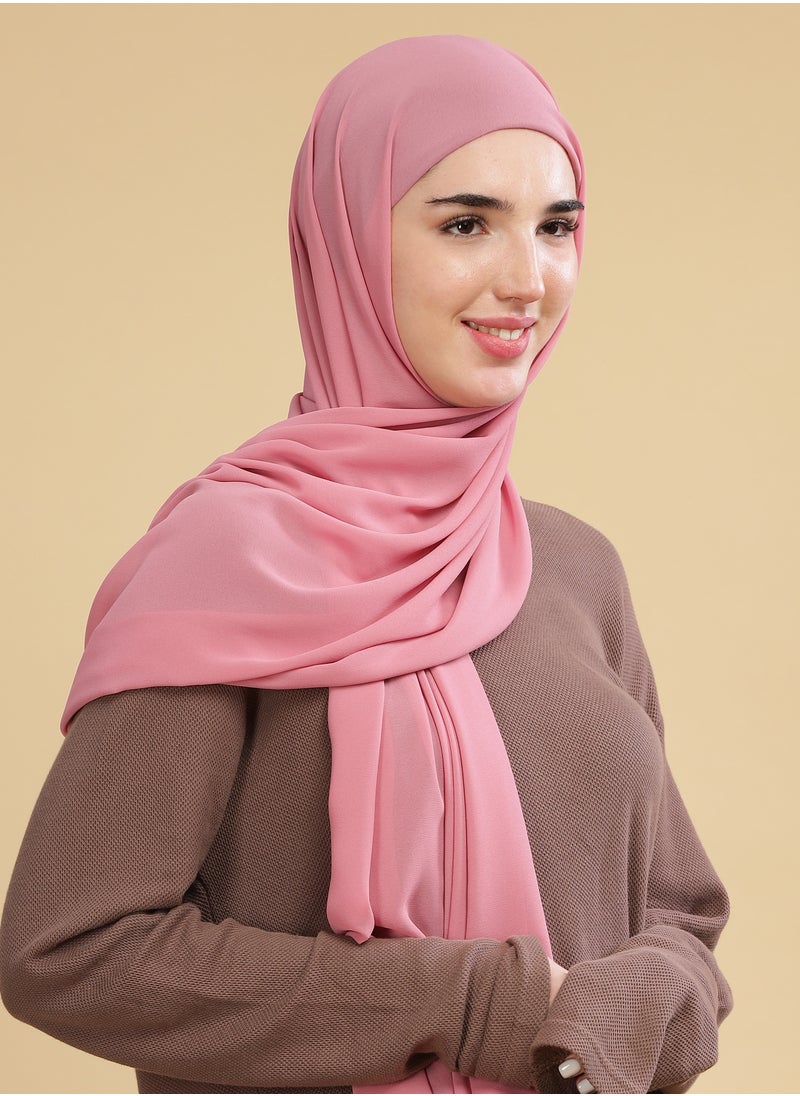 Moja Premium Georgette Hijab - Lotus Pink