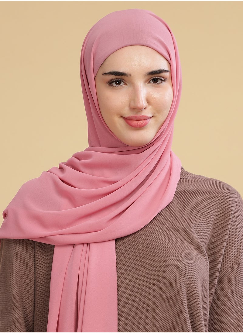 Moja Premium Georgette Hijab - Lotus Pink