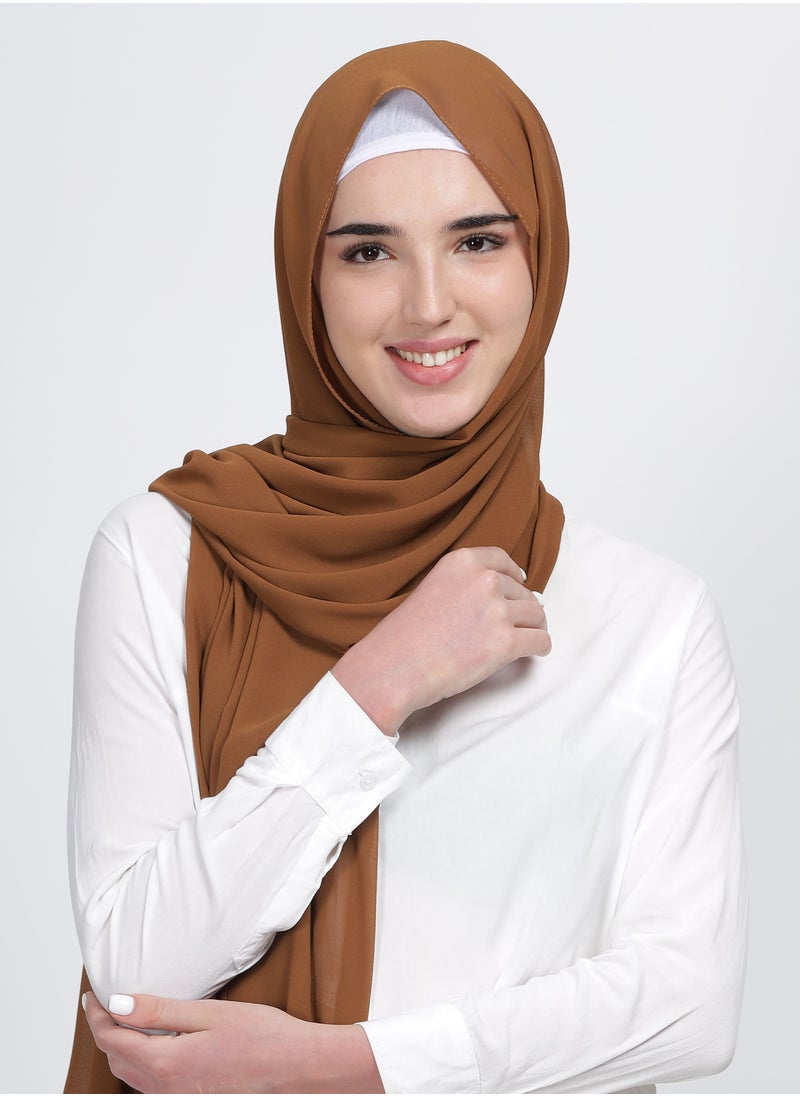 Moja Premium Georgette Hijab - Cacao