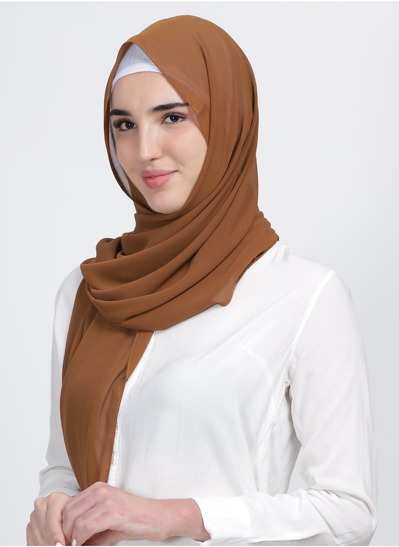 Moja Premium Georgette Hijab - Cacao