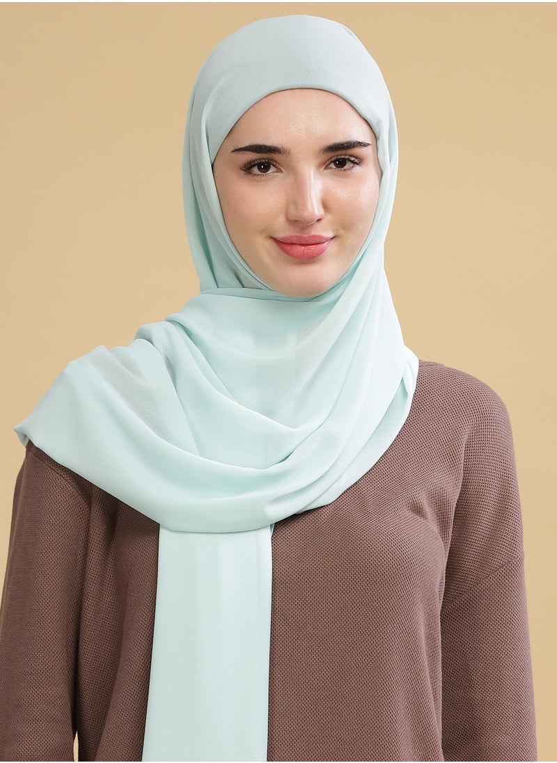 Moja Premium Georgette Hijab - Pastel Green