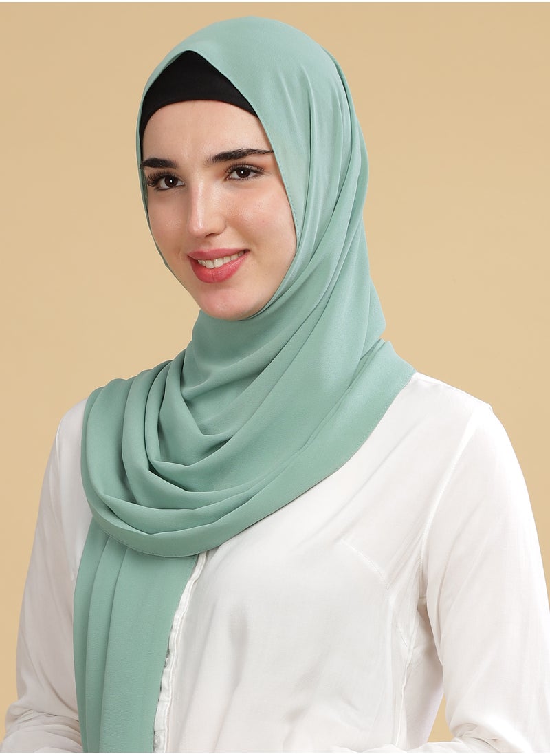 Moja Premium Georgette Hijab - Pista
