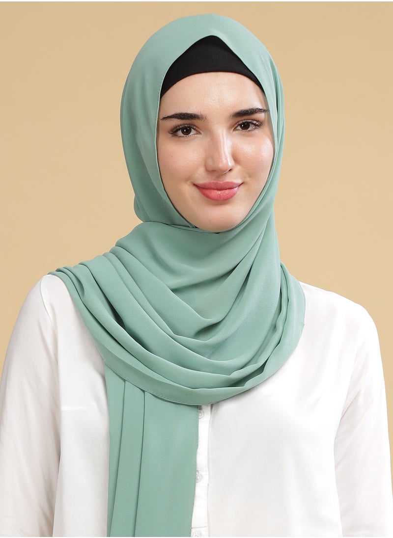 Moja Premium Georgette Hijab - Pista
