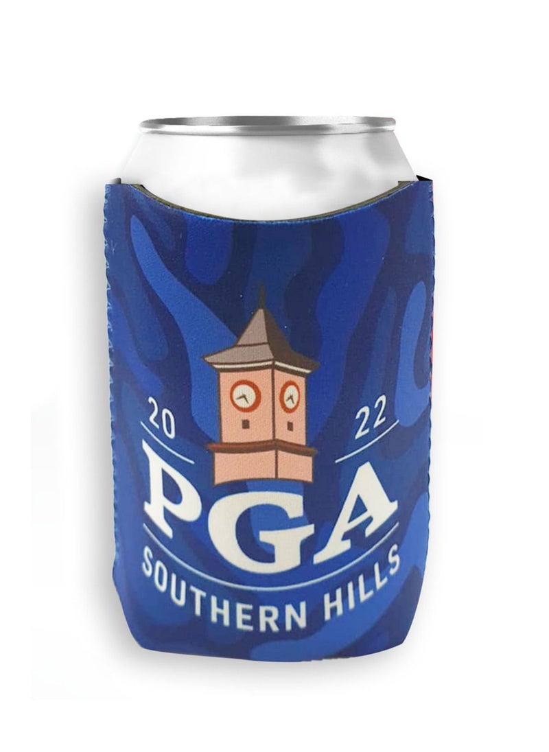 Soda Holder Blue 2022 PGA Southern Hills Koozie Soda Holder Can Coolers Insulated Soda