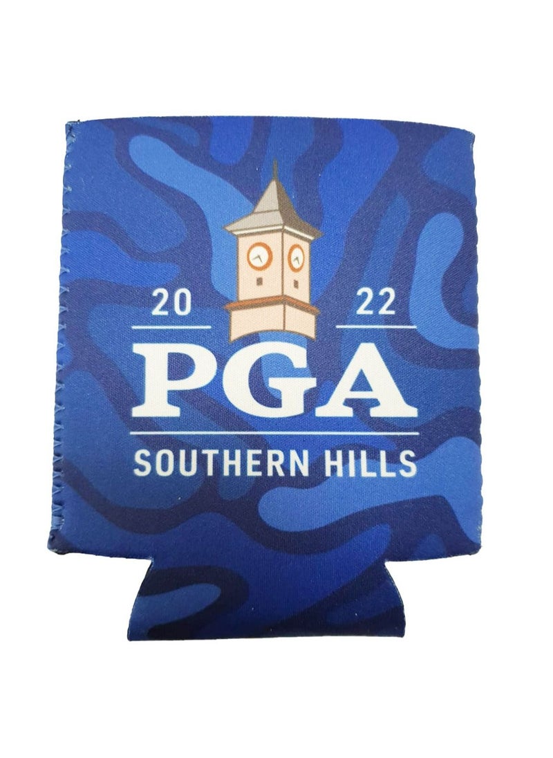 Soda Holder Blue 2022 PGA Southern Hills Koozie Soda Holder Can Coolers Insulated Soda