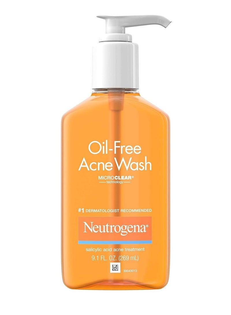 Oil-Free Facial Cleanser with Salicylic Acid for Acne-Prone Skin, 9.1 fl. Oz 269 mlml