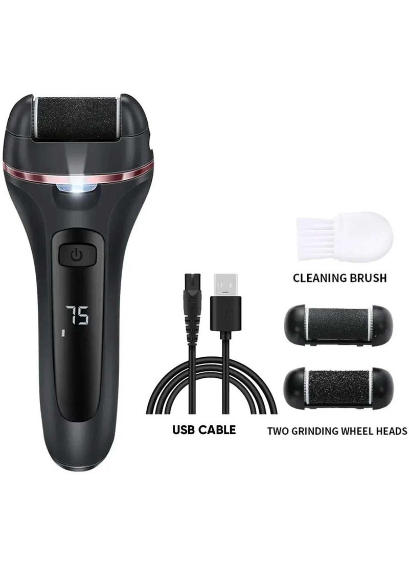 Electric Feet Callus Remover, Rechargeable Portable Electronic Foot Care Set With LCD Display, Feet Dead Skin Remover