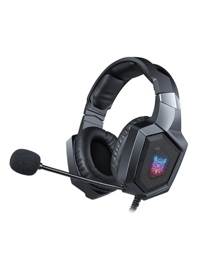 Over-Ear Wired LED Gaming Headset With Mic for PlayStation 4/Xbox/PC