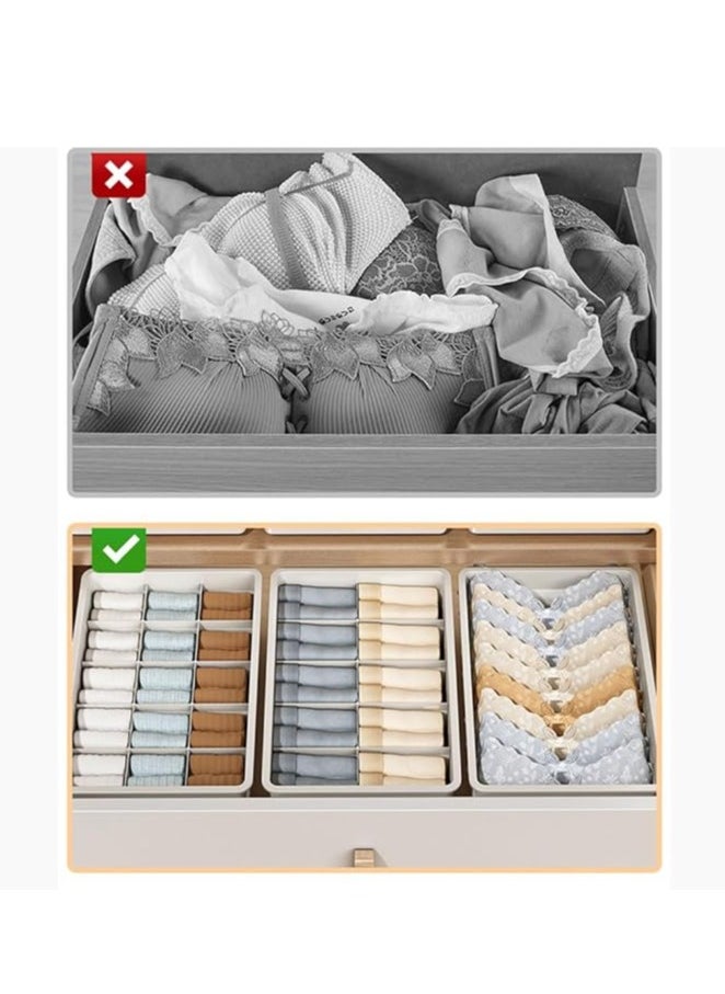 Underwear Storage Organizer Wardrobe Clothes Storage Box Plastic Drawer Organiser for Underwear Socks Bras Panties Scarf