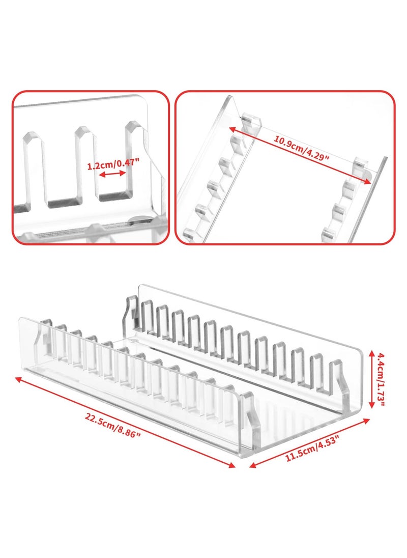 Acrylic Game Storage Organizer Stand Compatible with Nintendo Switch Game Card Case, Upgraded Switch Game Display Holder Fits up to 12 Games Box - Clear