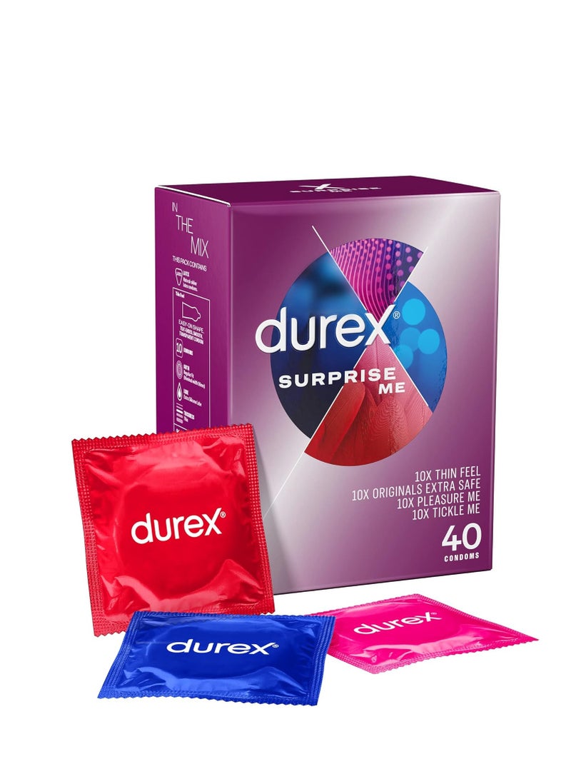 Surprise Me Variety Condoms - Pack of 40