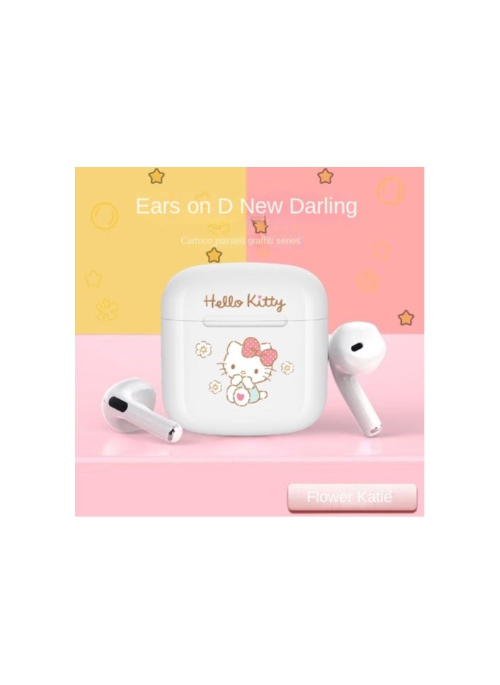 Cartoon KT Katie Bluetooth Earphones