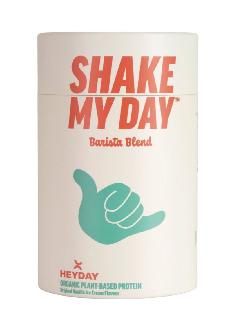 Heyday Shake My Day Natural Plant-Based Organic Protein Powder (810g) | Barista Flavor|100% Vegan | Plant-Based Protein Blend | Ideal for Post-Workout Shakes,Smoothies, Baking, and Cooking