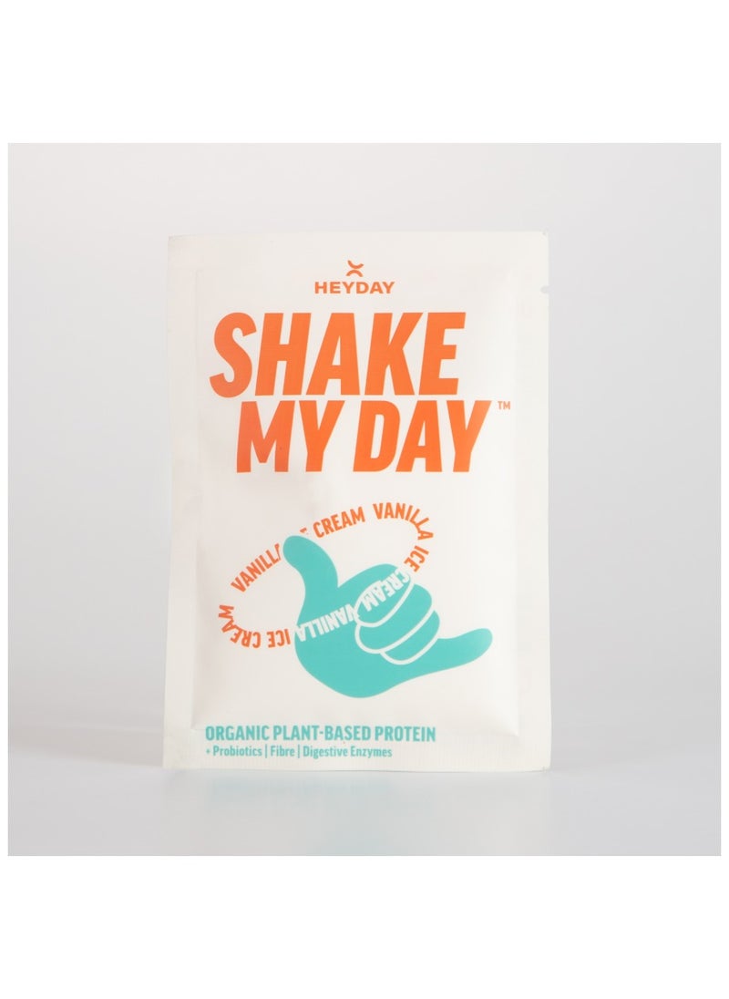 Heyday Organic Vanilla Flavour Plant-Based Protein Powder | Nutrient-Rich with Probiotics | Ideal for Smoothies & Shakes | Muscle Support Weight Gain & Recovery | Single Sachets