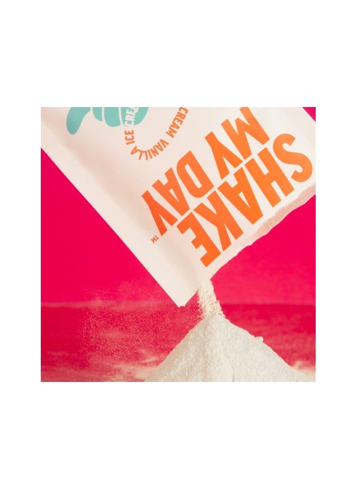 Heyday Shake My Day Organic Vanilla Flavour Plant-Based Protein Powder | Nutrient-Rich with Probiotics | Ideal for Smoothies & Shakes | Muscle Support,Recovery | Box of 12 Sachets