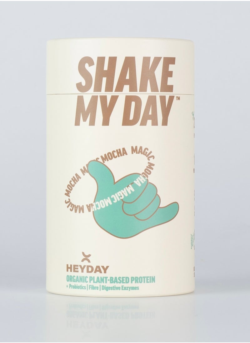 Heyday Natural Plant-Based Organic Protein Powder (800g) | Mocha Flavor | 100% Vegan | Probiotics & Nutrient-Rich Formula | Weight Gain,Muscle Support & Recovery Supplement for Men & Women