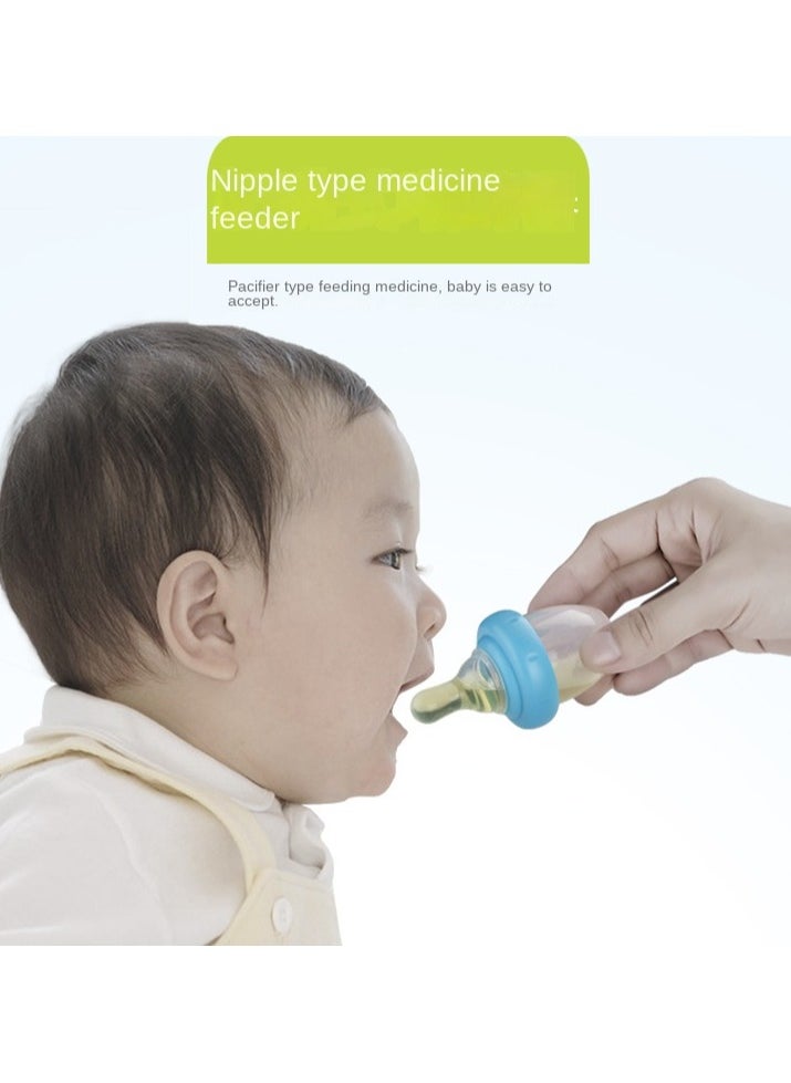 The 6-piece Set Includes  Feeder And Snot-sucking Device Suitable For Newborn Babies. The Set Is Safe And Easy To Carry To Solve The Problem Of Medication And Feeding (Blue)