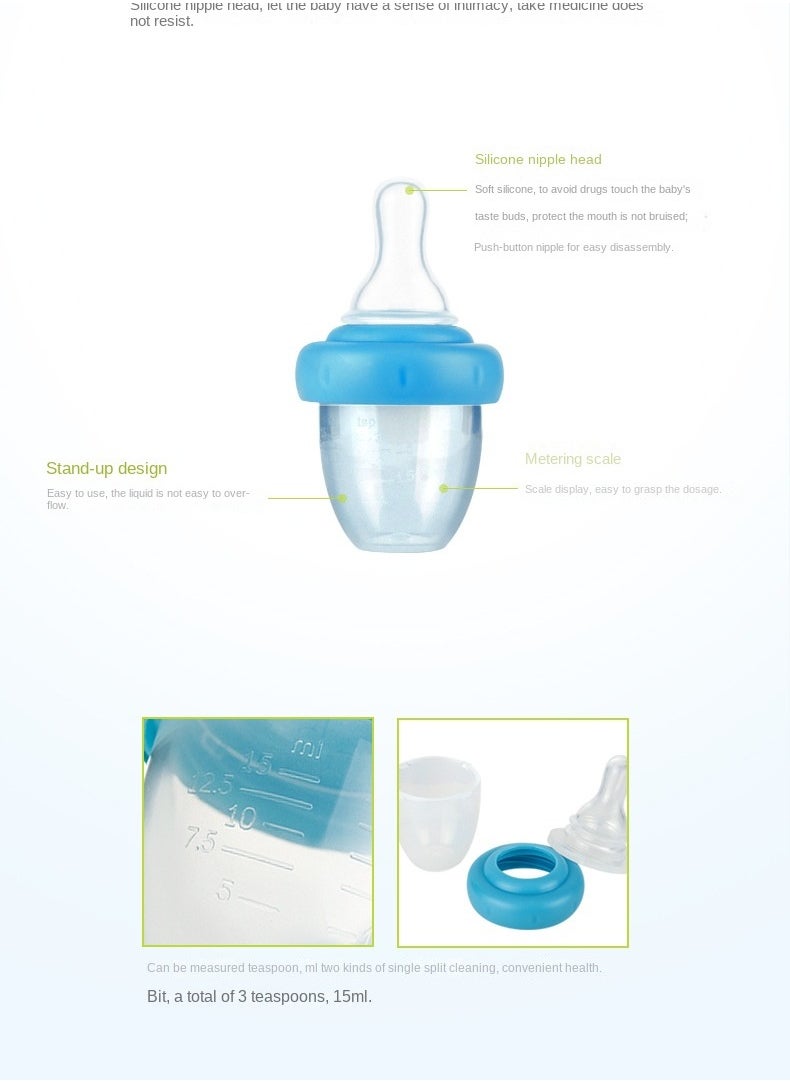 The 6-piece Set Includes  Feeder And Snot-sucking Device Suitable For Newborn Babies. The Set Is Safe And Easy To Carry To Solve The Problem Of Medication And Feeding (Blue)