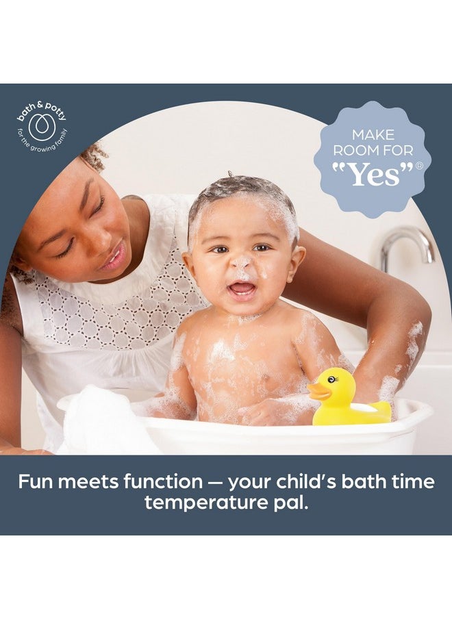 Duck Baby Bath Thermometer - Instant Read Digital Thermometer For Water And Room Temperature - Floating Baby Bath Toy - Newborn Must-Have