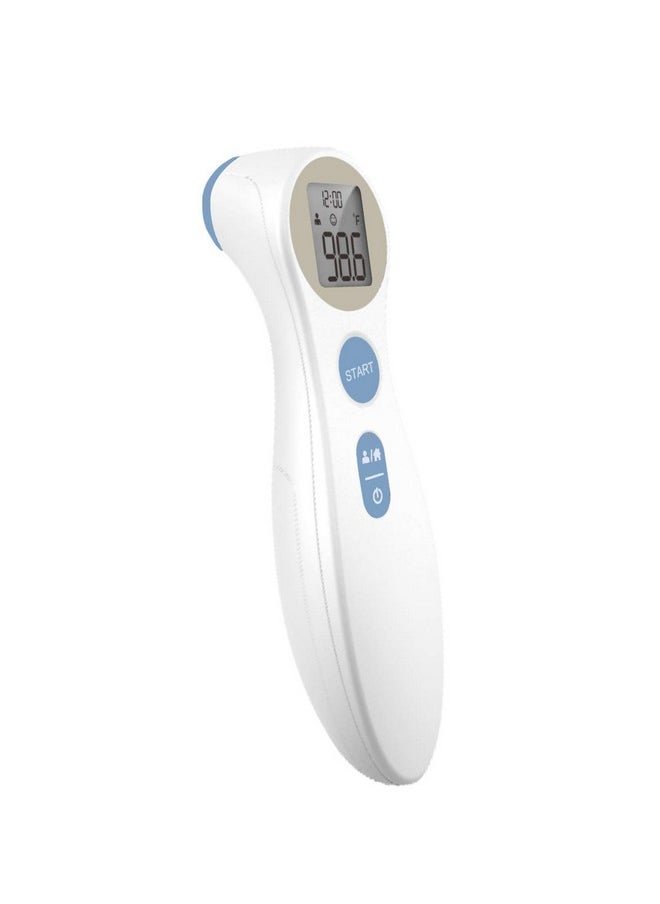 Digital Forehead Thermometer - Infrared - White (Body Temperature Reader, Lightweight, Compact)