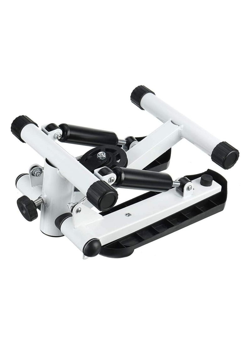 Mini Stepper Trainer with Adjustable Height Resistance Bands and LCD Monitor Air Climber Exercise Machine