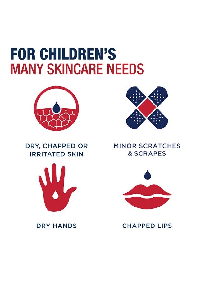 Children'S Healing Ointment, Advanced Therapy Skin Protectant, Dry Skin Body Moisturizer, Multi-Purpose Healing Ointment For Kids, For Dry, Cracked Skin & Minor Cuts & Burns, 5 Oz Tube