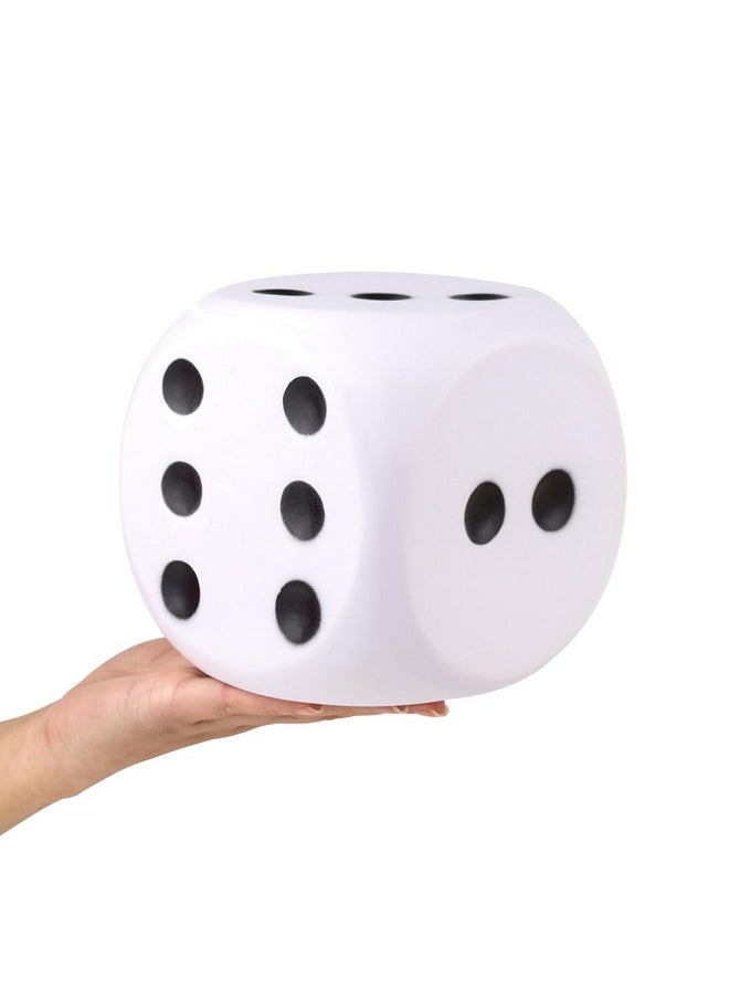 5.9'' Large Foam Dice Squishies Jumbo Dice For Classroom Game Dice Kids Toys Collection Decorative Props(White)