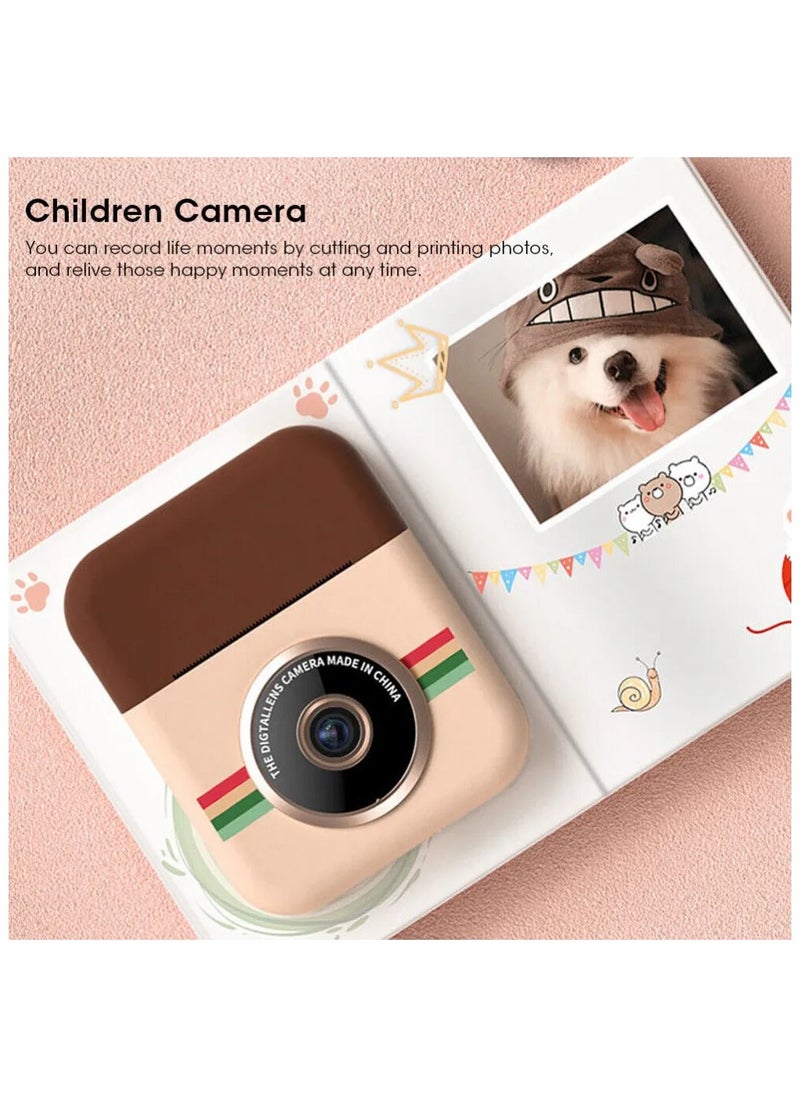 Kids Print Camera Mini HD Photo with IPS Color Screen