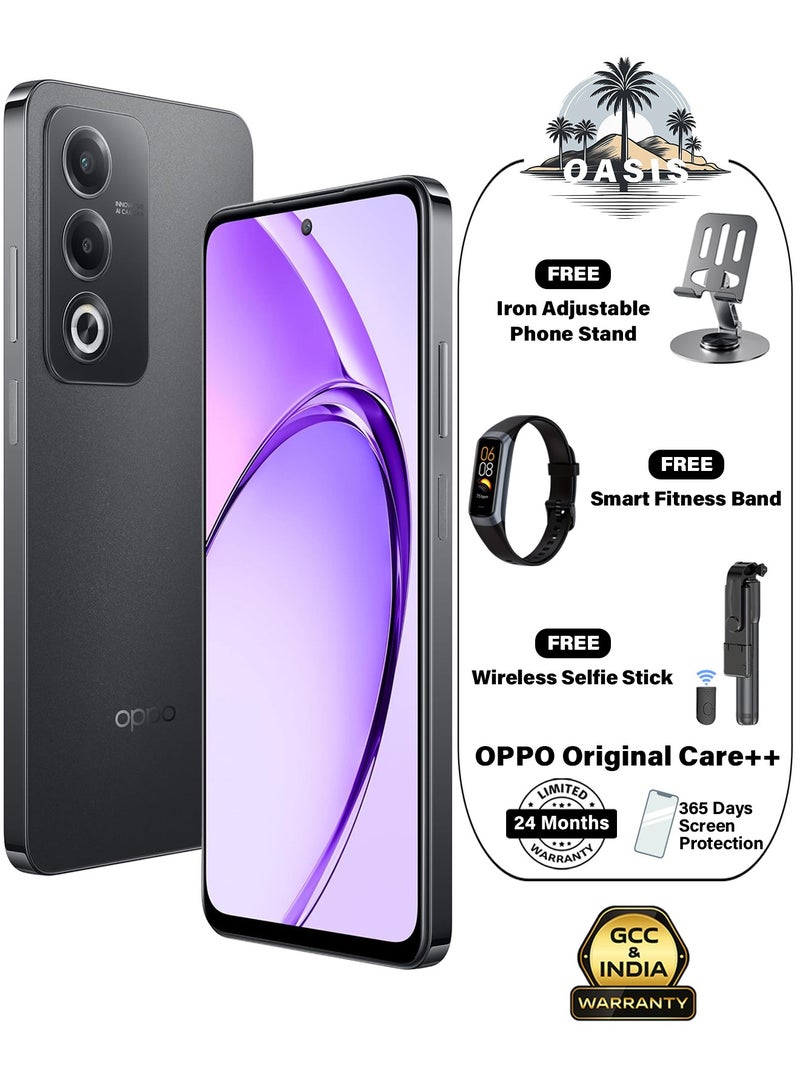 A3 Pro 5G Dual SIM Starry Black 8GB RAM 256GB 120Hz 5100mAh Large Capacity Premium Gleaming Design With Exclusive Free Gifts Phone Stand, Fitness Smart Band, Wireless Selfie Stick - Middle East Version