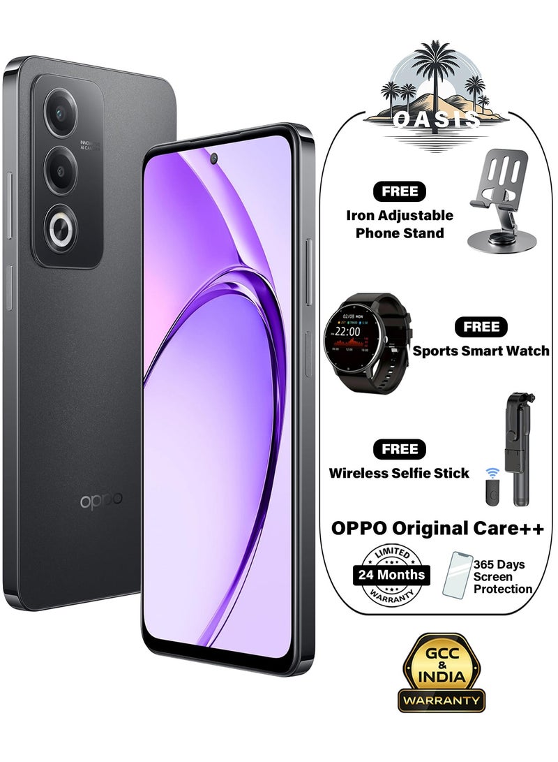 A3 Pro 5G Dual SIM Starry Black 8GB RAM 256GB 120Hz 5100mAh Large Capacity Premium Gleaming Design With Exclusive Free Gifts Phone Stand, Sports Smart Watch, Wireless Selfie Stick - Middle East Version