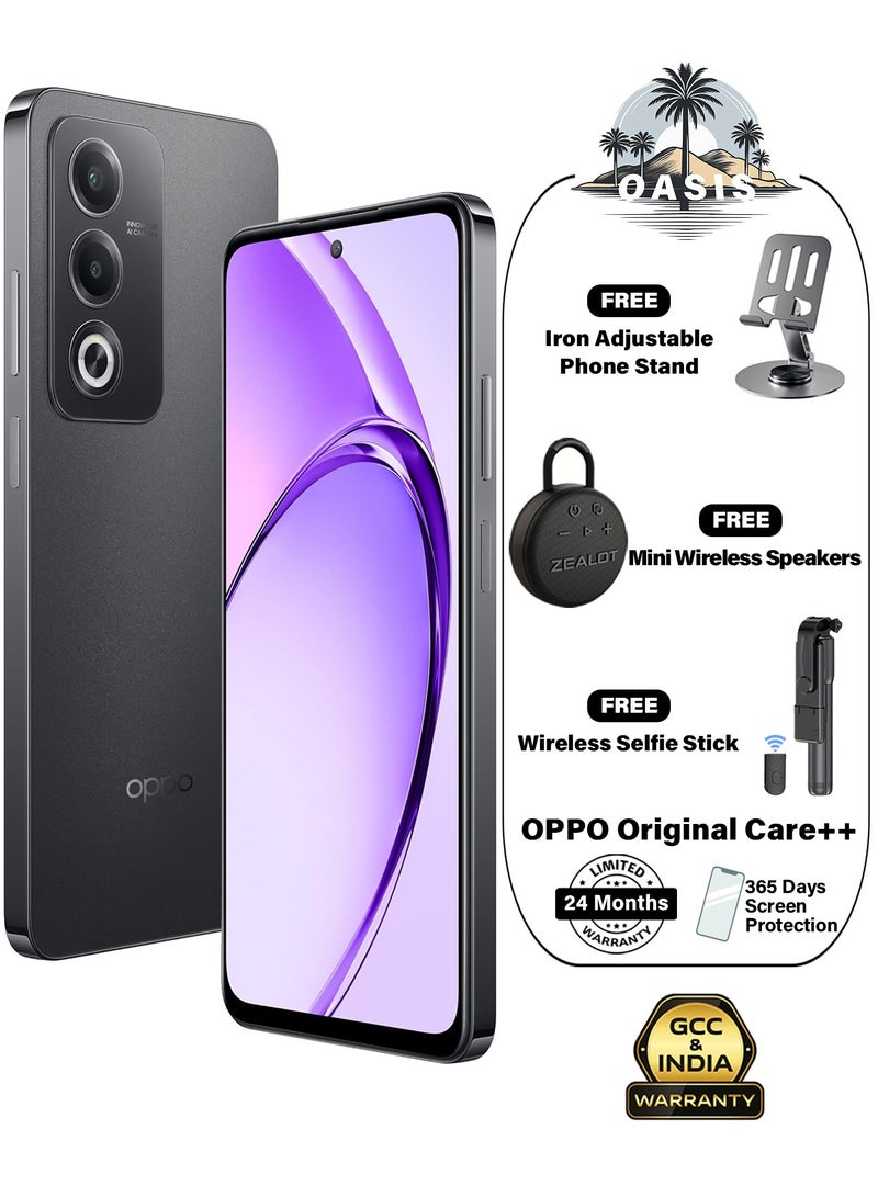 A3 Pro 5G Dual SIM Starry Black 8GB RAM 256GB 120Hz 5100mAh Large Capacity Premium Gleaming Design With Exclusive Free Gifts Phone Stand, Mini Wireless Speaker, Wireless Selfie Stick - Middle East Version