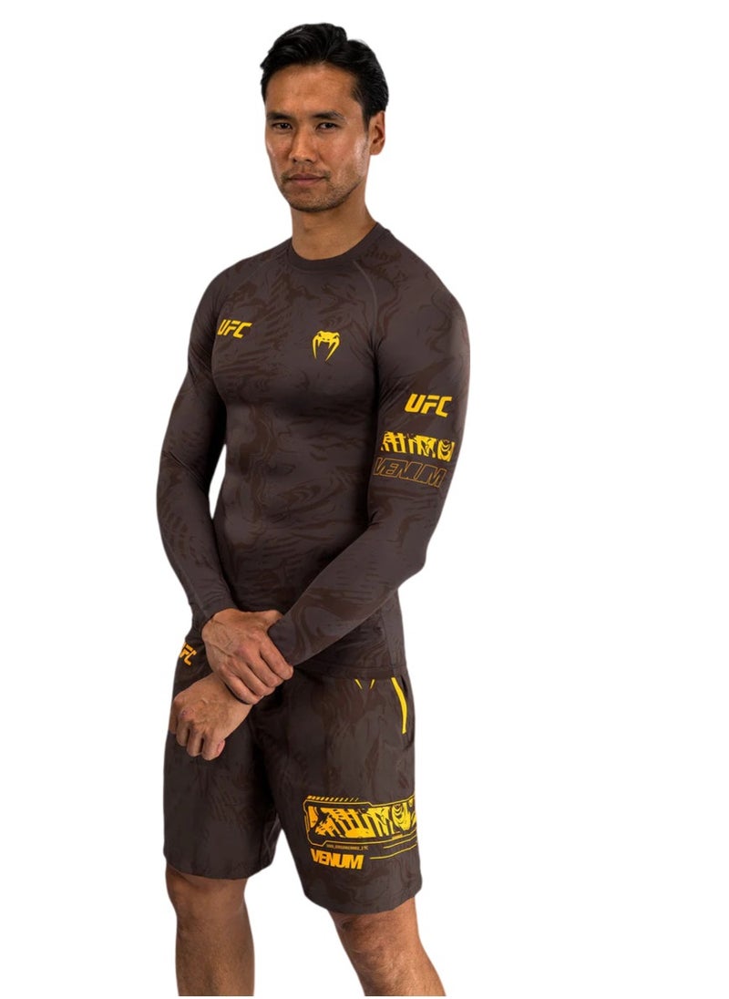UFC FUSION BY VENUM FIRST WEEK RASHGUARDS LONG SLEEVES DARK BROWN