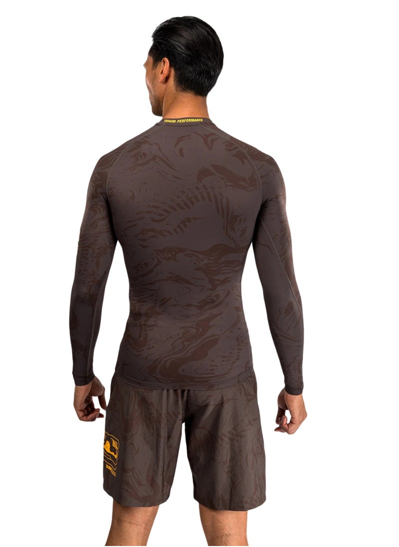 UFC FUSION BY VENUM FIRST WEEK RASHGUARDS LONG SLEEVES DARK BROWN