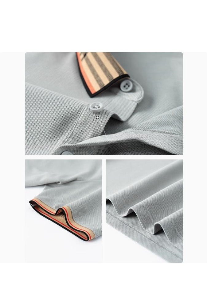 Men's Elastic Breathable Short Sleeve Polo