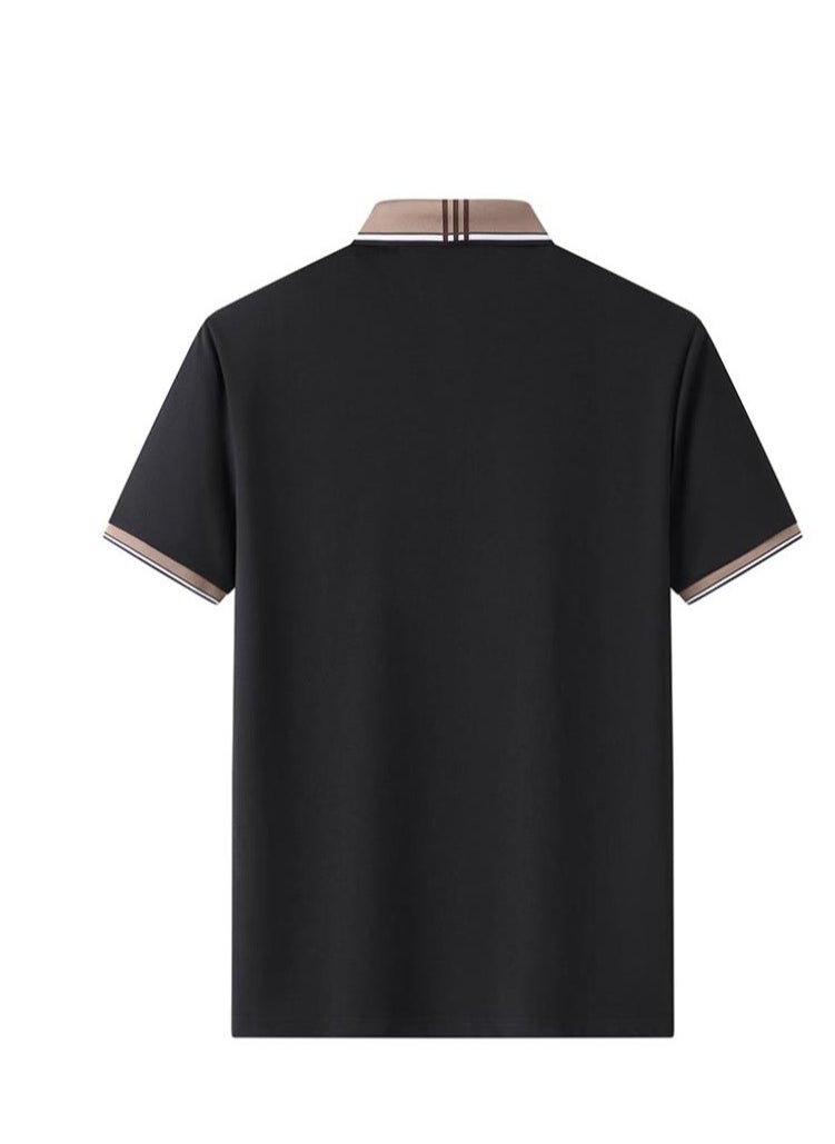 Men's Elastic Breathable Short Sleeve Polo