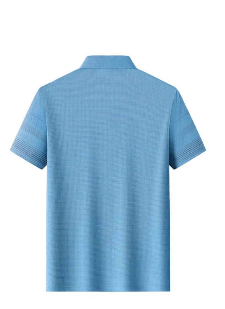 Men's Elastic Breathable Short Sleeve Polo