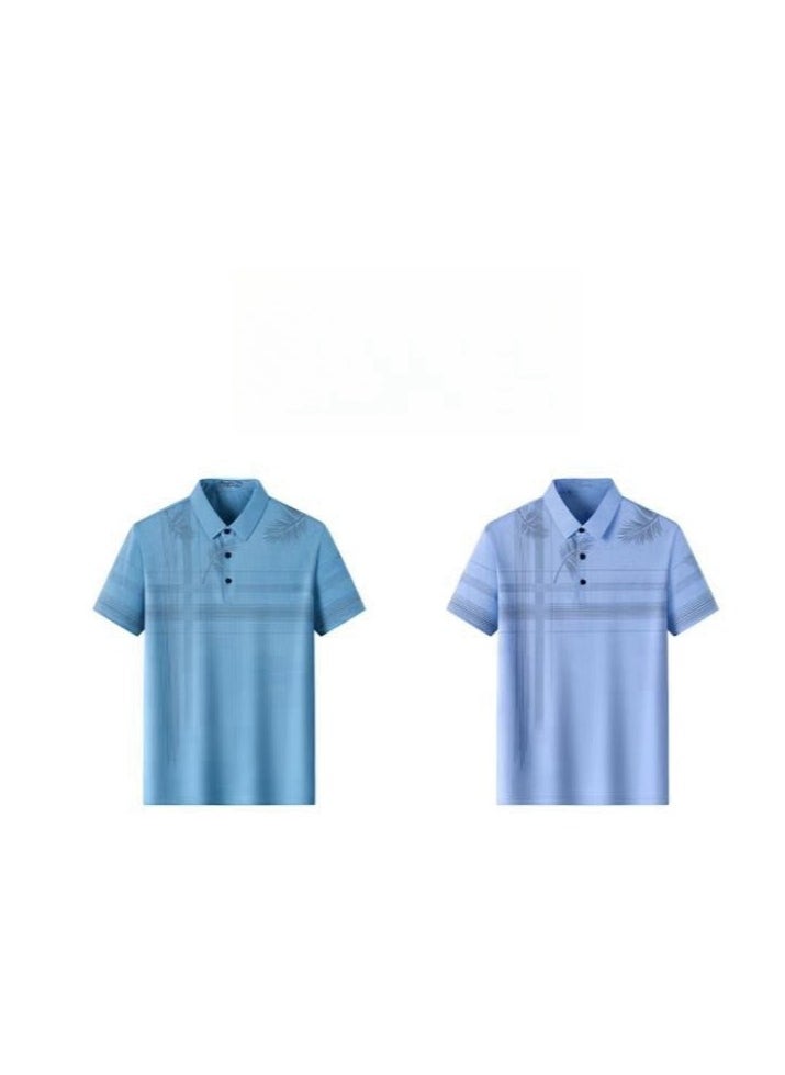 Men's Elastic Breathable Short Sleeve Polo