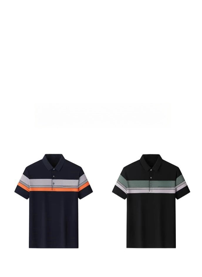 Men's Elastic Breathable Short Sleeve Polo