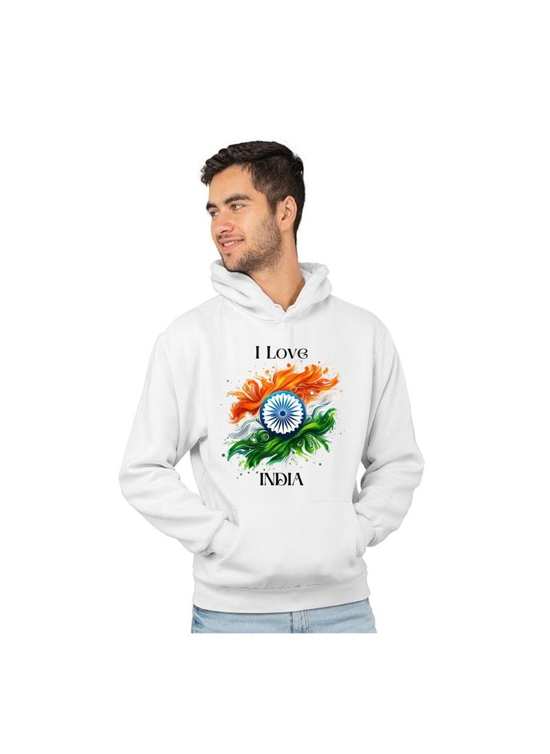 India Hoodies For Both Men And Women-Soft Cotton Pullover-Long Sleeve With Drawstring And Kangaroo Pockets-Ideal Unisex Hoodie For Indoor And Outdoor