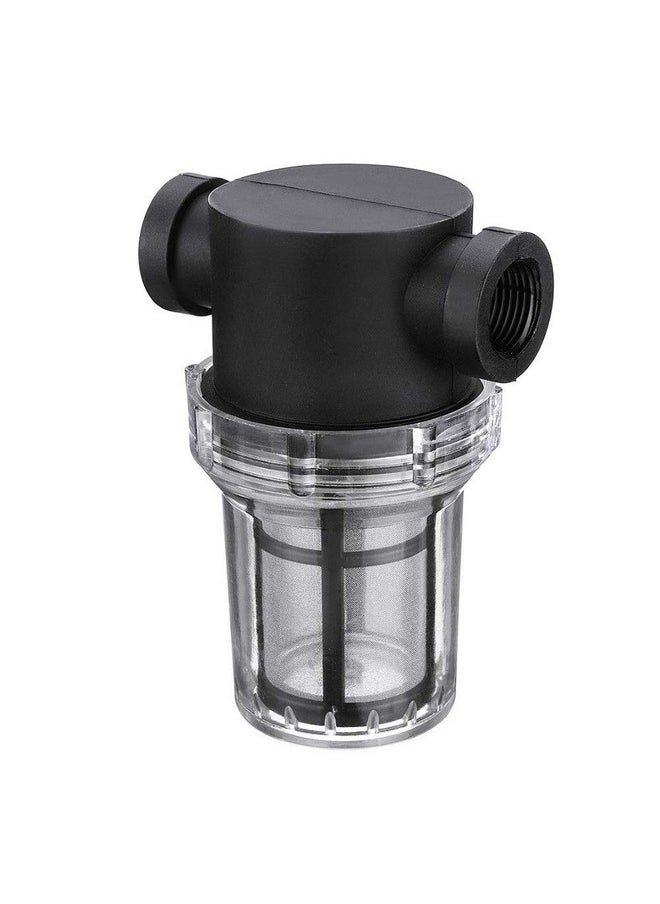 1Pcs Garden Pond 1 Inch Inline Mesh Strainer Water Pump Filter Irrigation High Flow Pipeline Filter Garden Interface Strainer(Size:80 Mesh)