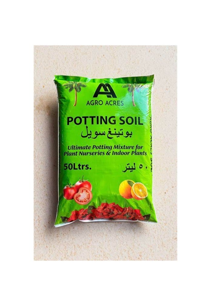 Agro Acres High Grade Potting Soil for Plants 50ltr