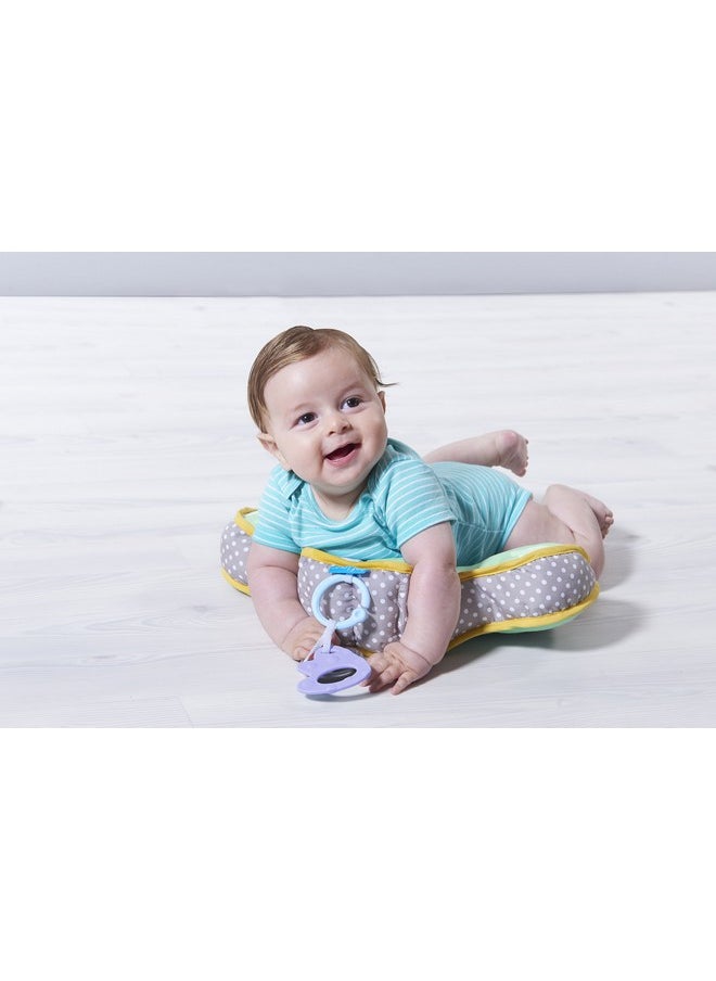 Baby Tummy Time Pillow | Perfect For 2-6 Months Old Babies, Enables Easier Development & Easier Parenting, Natural Developmental, Comfortable Tummy Time, Ergonomic Design, Detachable Toys