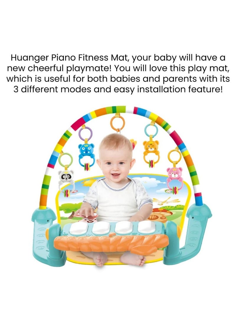 Music Lighting Portable Lightweight Soft Comfortable Piano Gym Fitness Mat For Baby