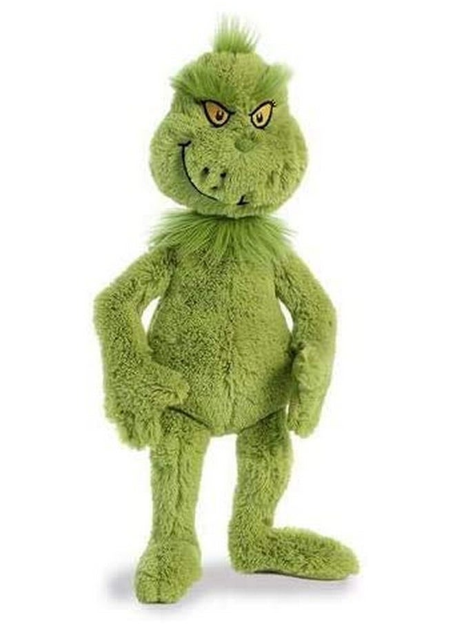 World Plush - Dr. Seuss The Grinch 18In With Dr. Seuss Cindy Lou Who 12In