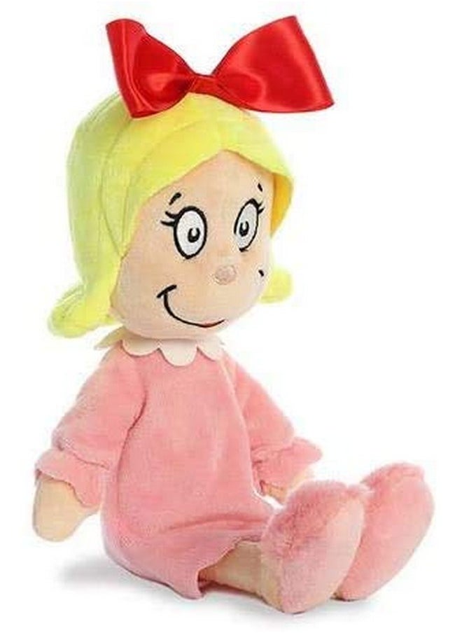 World Plush - Dr. Seuss The Grinch 18In With Dr. Seuss Cindy Lou Who 12In