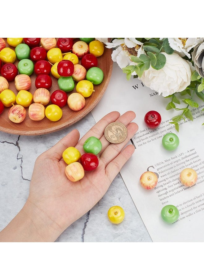 60Pcs 4 Styles Foam Fruit Artificial Mini Apple, Fake Apple For Home Kitchen Photography Party Decoration, 19-21Mm