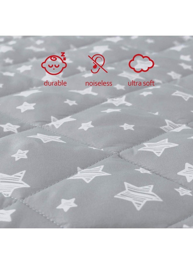 Pack And Play Sheet Quilted, Breathable Thick Playard Lovely Print Cover 39