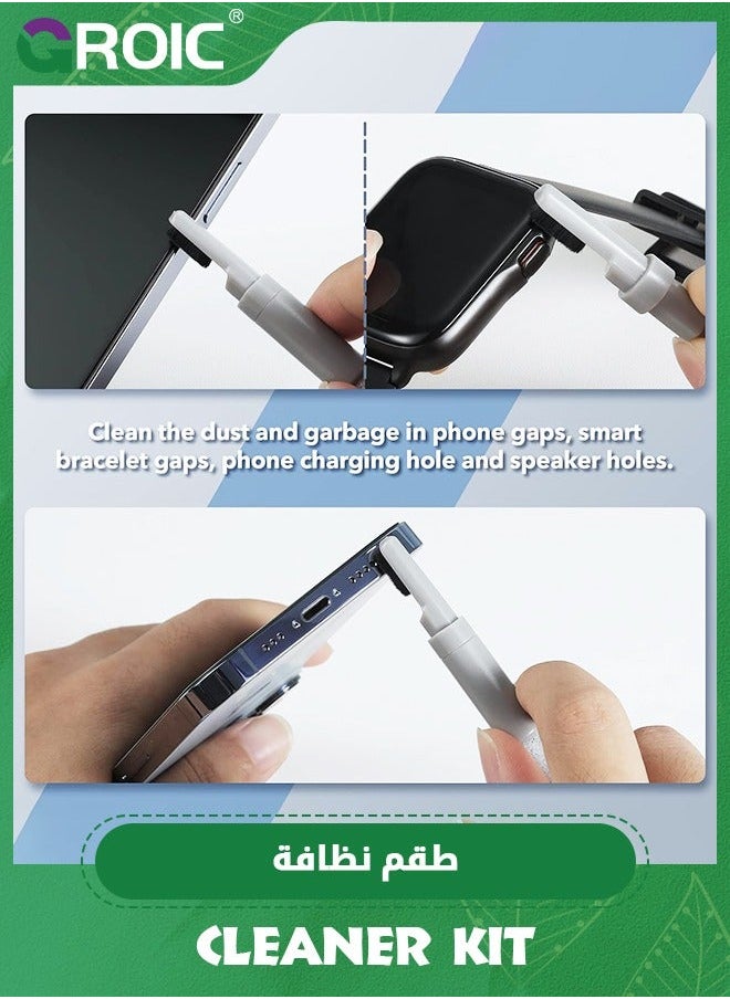 Electronics Cleaner Kit, 6-in-1 Keyboard Cleaning Multifunctional Electronic Tool for Earbuds/Phone/Laptop/PC Monitor/Camera/Watch
