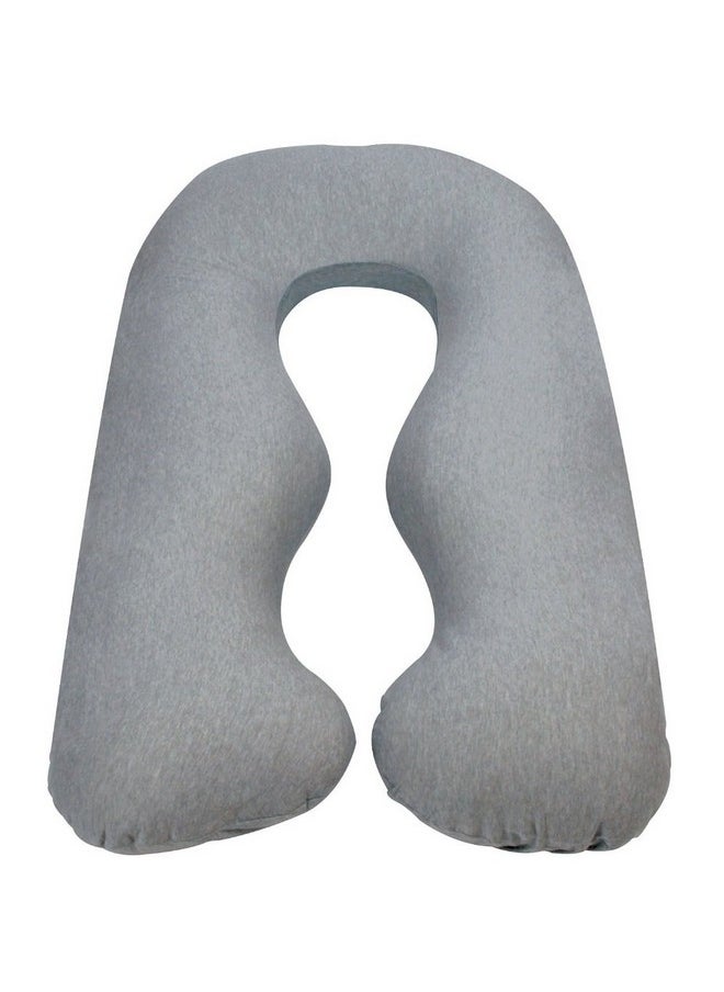 Back N Belly Chic Body Pillow Replacement Cover (Gray)