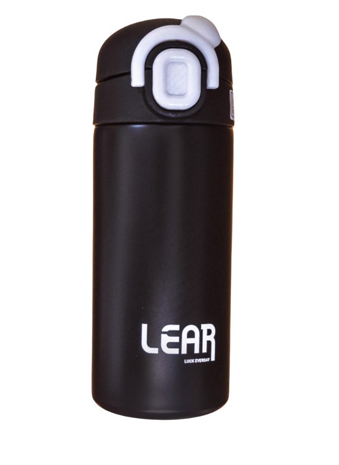 Twisoo Double Wall Vacuum Insulated Water Bottle, Stainless Steel, Leak Proof, 12 Hours Hot & Cold, 500ml, Black